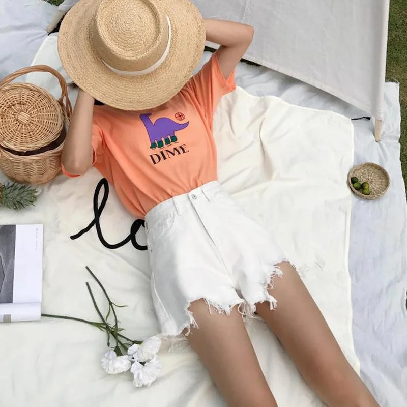 

Irregular Shorts Women Designer Solid Korean Style Trendy Loose Chic Ins College Students Bottoms Summer Vacation Female Popular