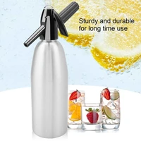 1l soda maker portable cold drink carbonated bubble water machine diy cocktail co2 soda siphon maker with pressure regulator