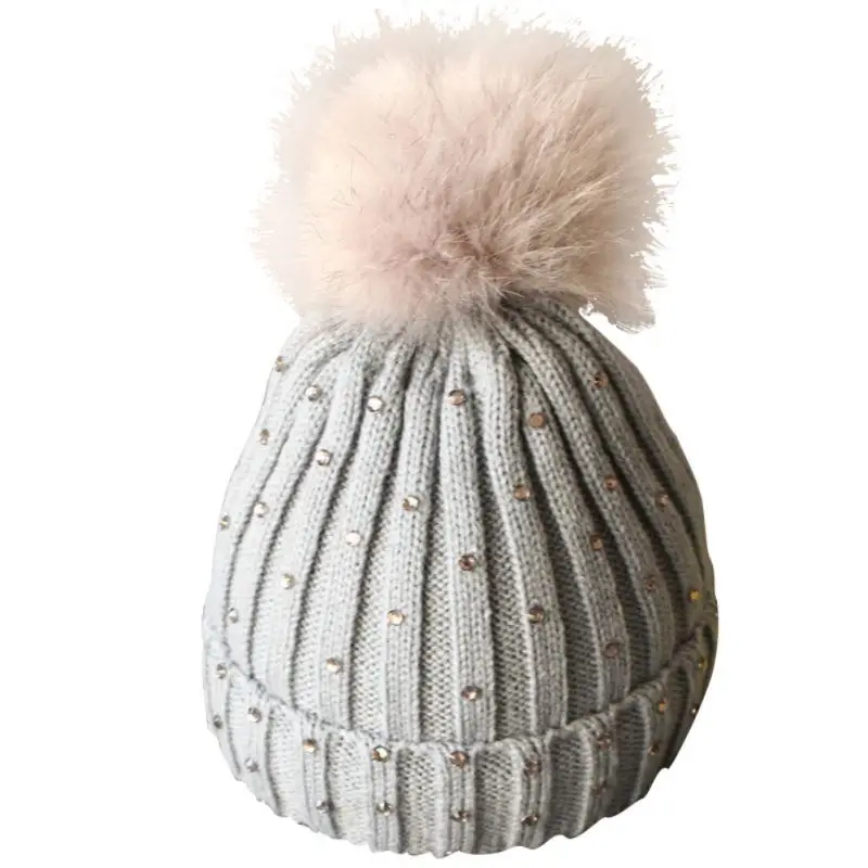 Зимние теплые вязаные наушники с подкладкой для маленьких мальчиков и девочек