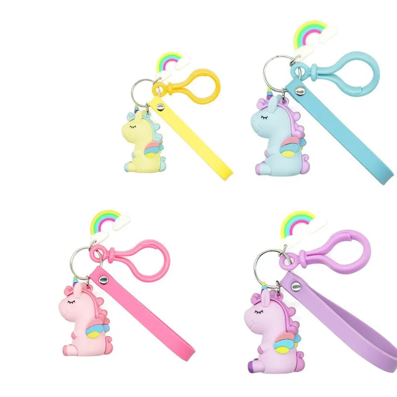 15 см Единорог плюшевая подвесная игрушка сжимаемые звуки вентиляционные Куклы