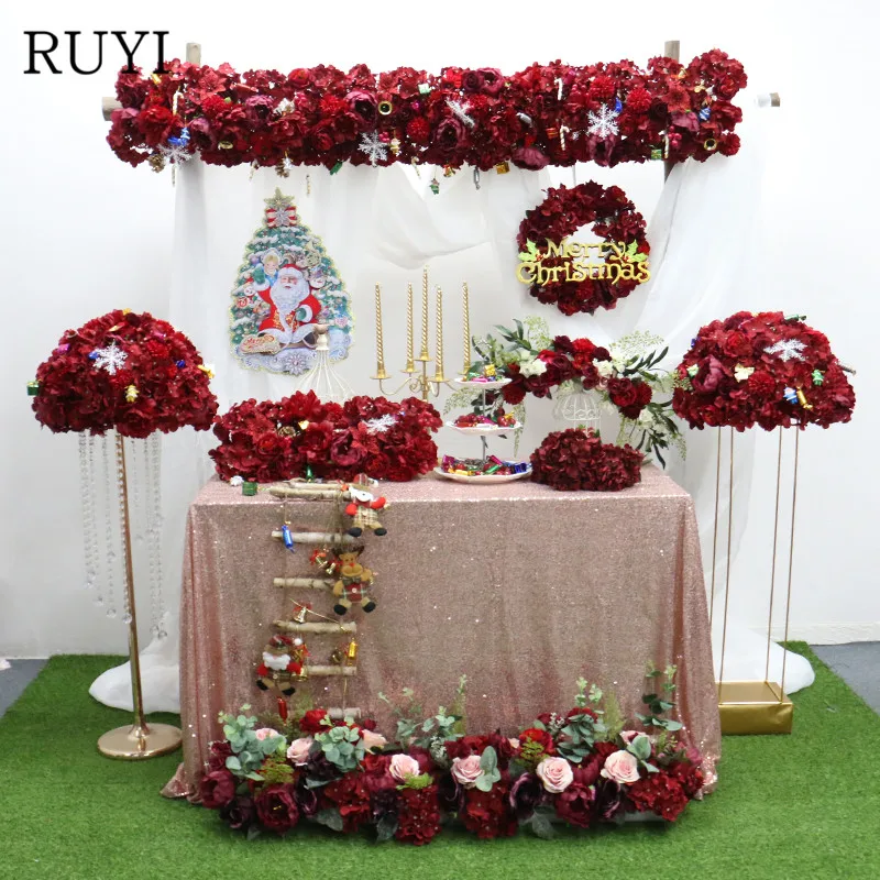 Рождественский декоративный венок сделай сам свадебная Цветочная композиция