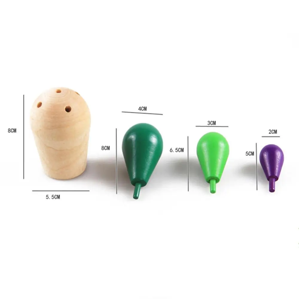 Детский Деревянный конструктор игрушка для сборки и разборки колючая груша