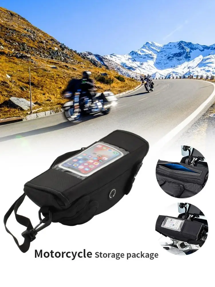 

Motorcycle Waterproof Handlebar Travel Bag Removable Waterproof Front Storage Bag For R1200GS R1250GS Front Mobile Phone Bag Hot