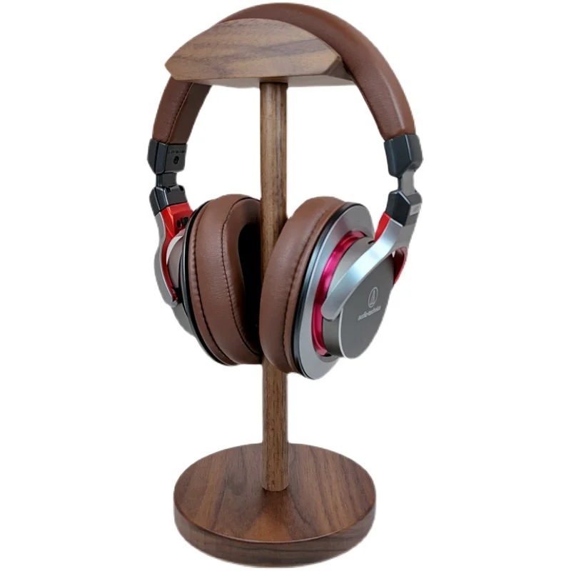 

Universal Headphone Stand Over Ear Headset holder Wood Earphone Rack Solid Walnut Desktop display Hanging Bracket New Arrivals