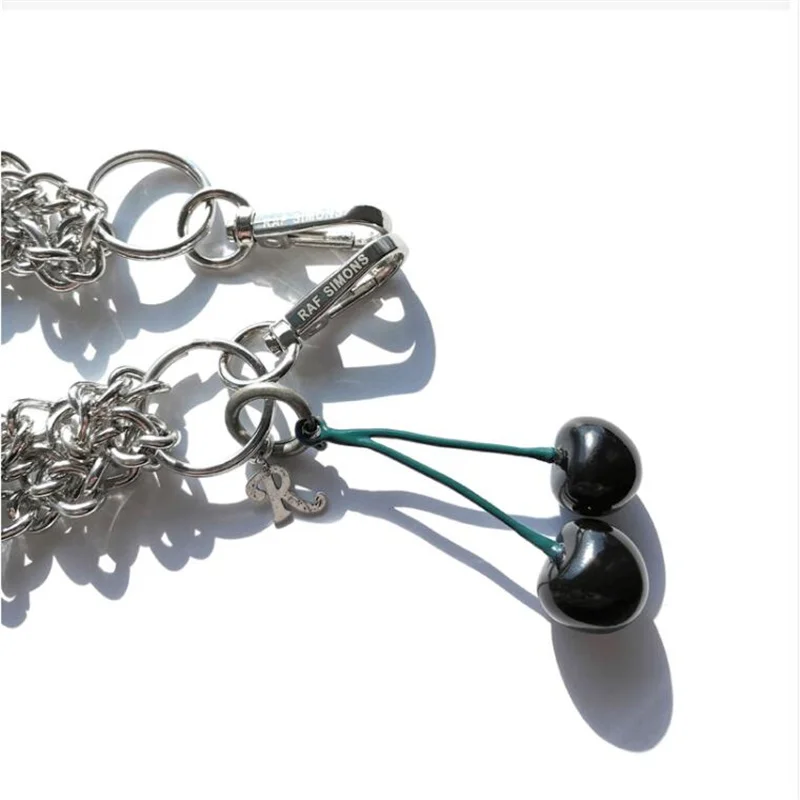 raf cherry trouser chain heavy industry woven bag high street vibe style niche accessories men and women ins tide brand free global shipping