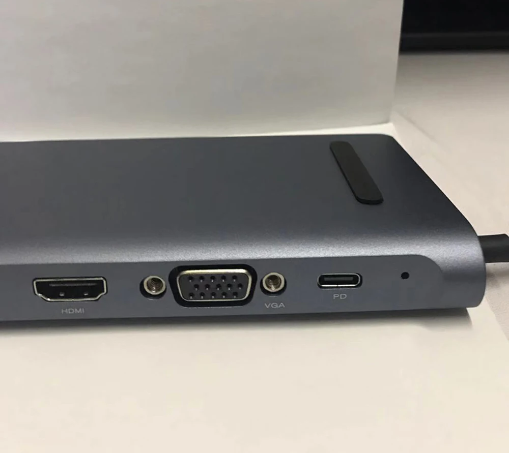 12 в 1 Тип c док-станция алюминиевый к HDMI кард-ридер RJ45 PD для зарядного устройства Аудио MacBook samsung Galaxy usb c концентратор