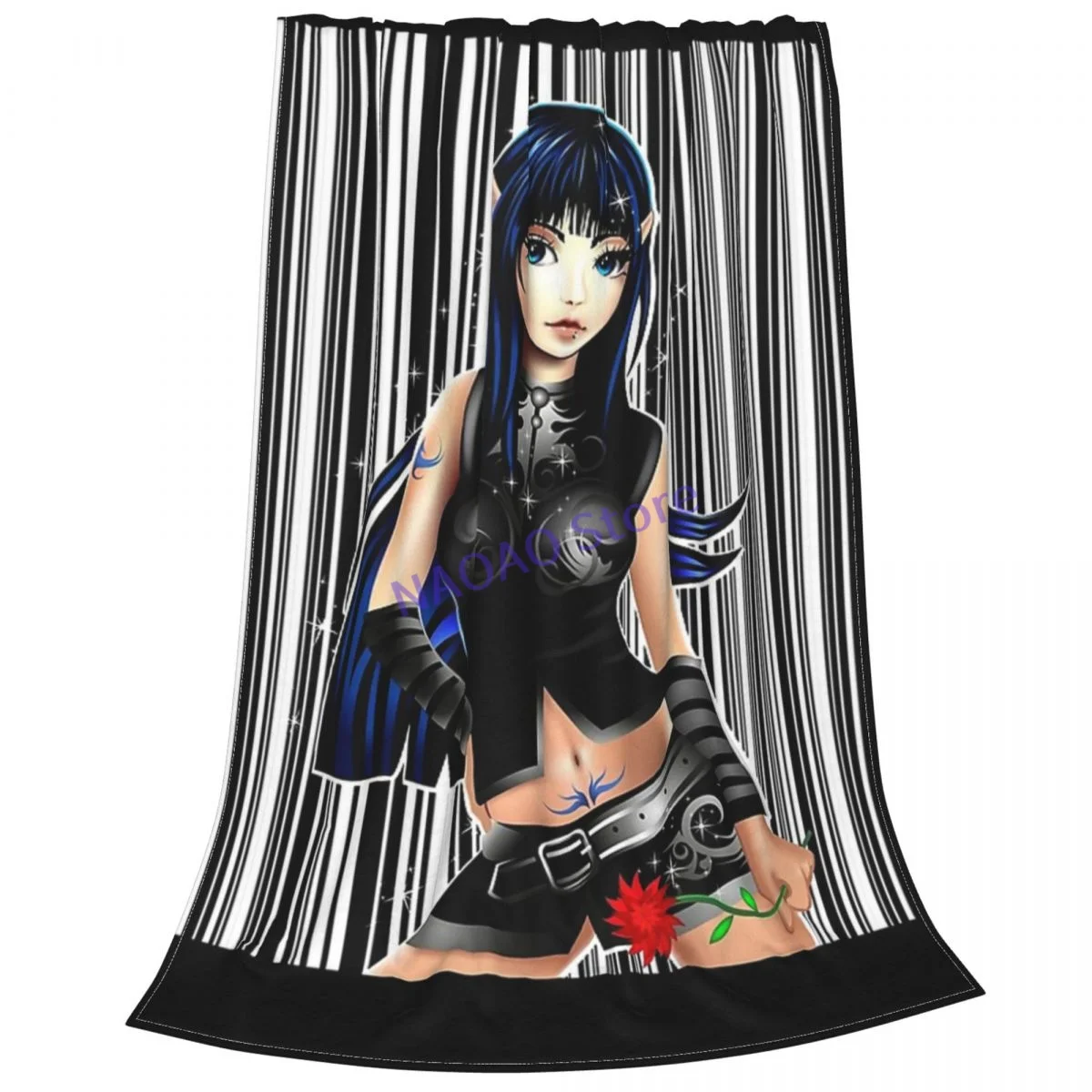 Аниме Манга фея. Одеяло простыни на кровать одеяла диван декоративные решетчатые