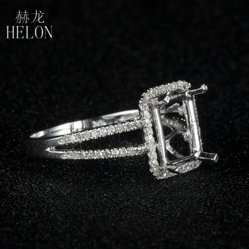 Женское кольцо с натуральными бриллиантами HELON белое золото 14 к 0 3ct ювелирное