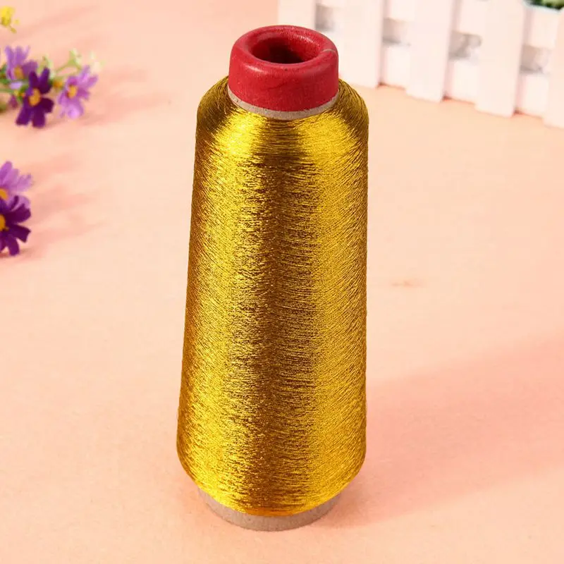 Золотая/серебряная компьютерная нить для вышивки крестом 3000 м швейная линия