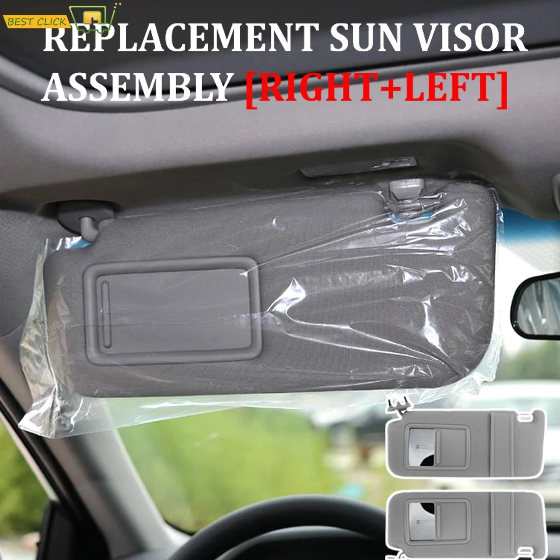 Серый солнцезащитный козырек для водителя со стороны пассажира Toyota Camry 2007 2008 2009