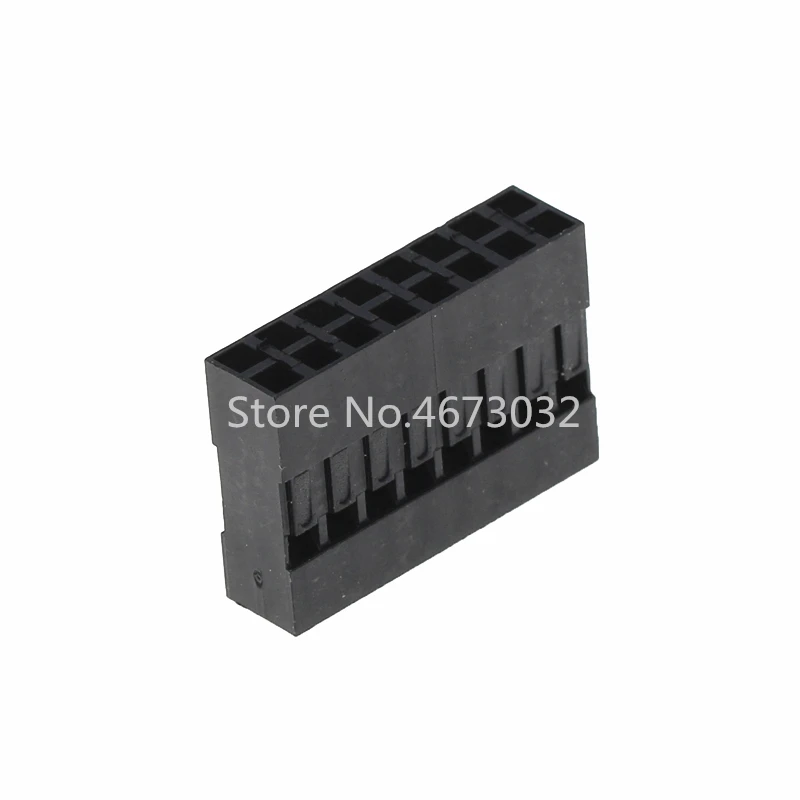 20 шт. для разъема dupont 4 6 8 10 12 14 16 pin двухрядный 2x3 2 54 мм пластиковый корпус сквозное