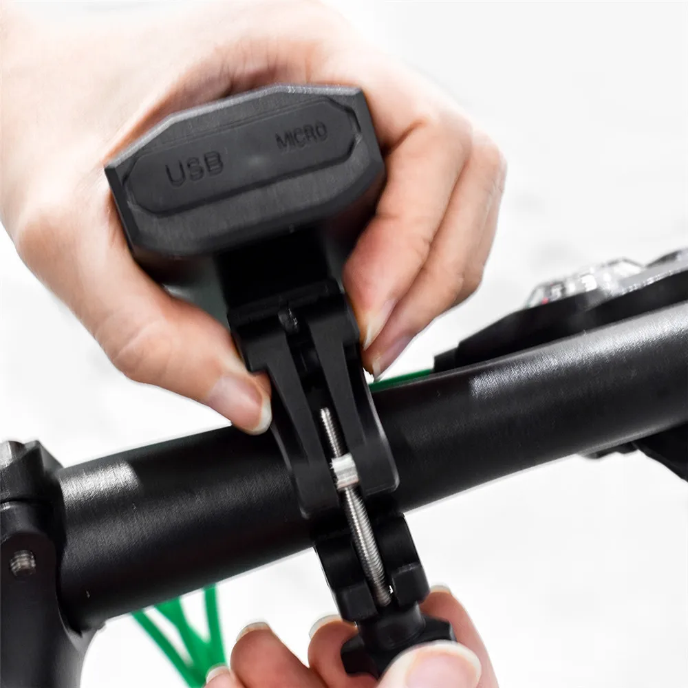 Фонасветильник велосипедный WOSAWE со встроенным аккумулятором и зарядным