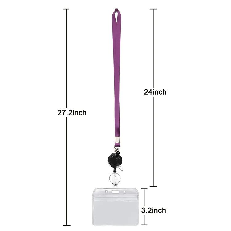 

New Lanyard Credit Card ID Holder Bag Student Men Women Travel Bank Bus Business Card Cover Badge Card Protector Case