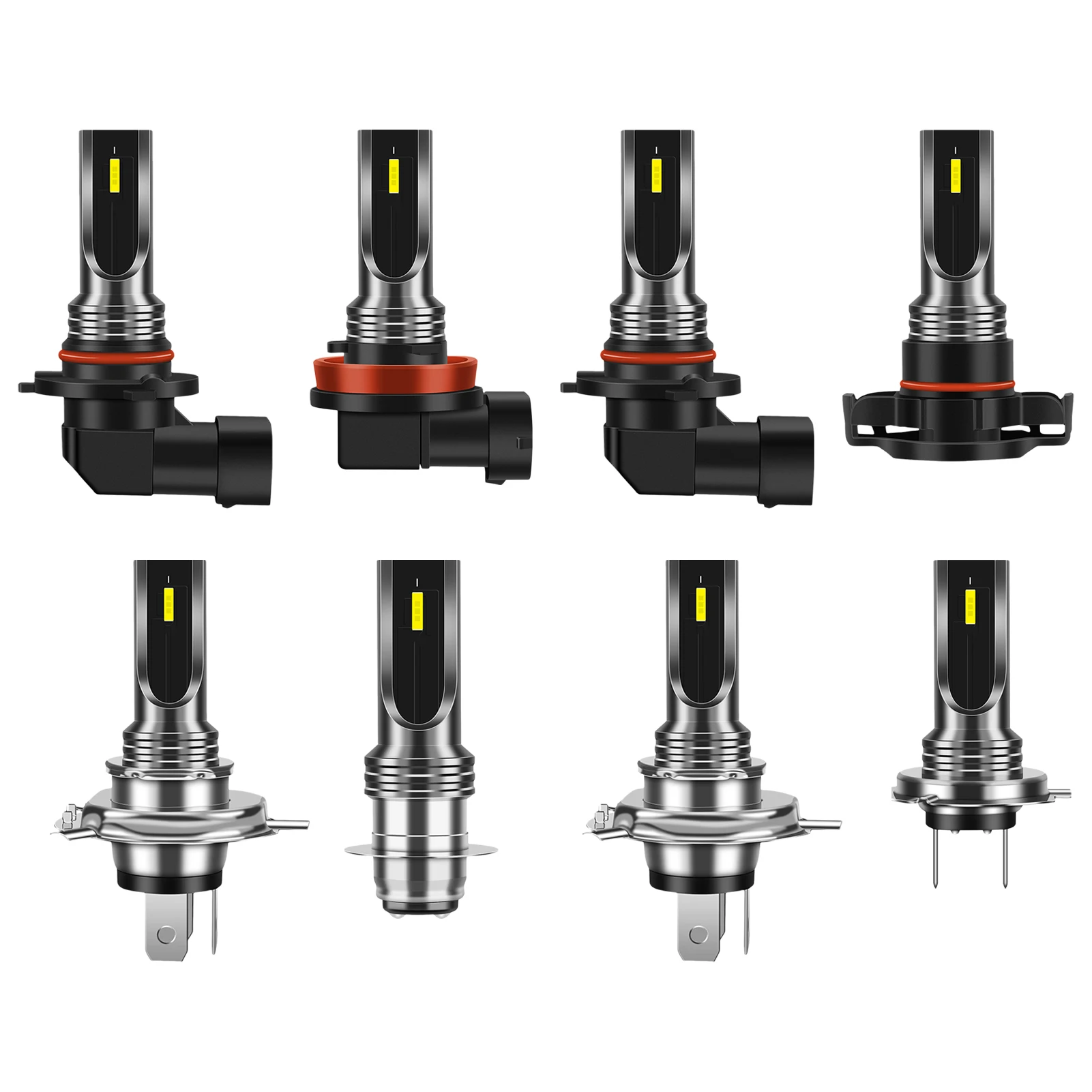 

Светодиодсветильник фары H4, 9005 лм, чип CSP, LED H7, H1, H11, H8, H9, 9006, 3000, HB3, HB4, 80 Вт, 6000K, 8000K, K, PTF, лампы для льда, турбо, противотуманные фары, 12 В