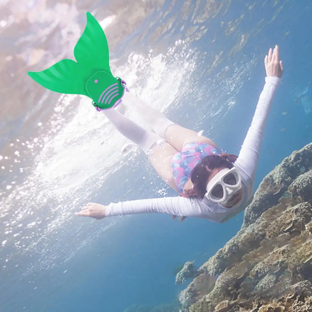 

Water Sports Swimming Fin Training Shoes Feet Diving Foot Flippers Tail for Family Outdoor Child Swimming Accessories