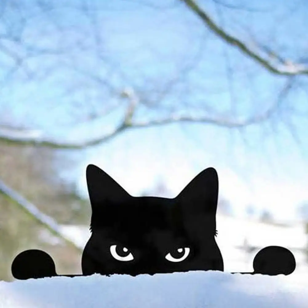 

Peeping Kitty Garden Sculpture Ornament Lawn Pot Fence Props Home Decor Gift