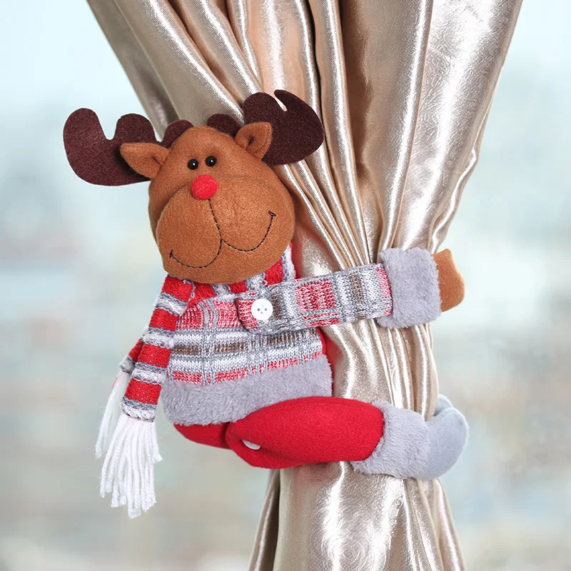 

Navidad Christmas Curtain Buckle Cartoon Christmas Decoration Window Bedroom Hook Fasten Clamp Home Decor Room Decor New Year