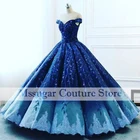 Элегантные Синие платья Quinceanera, роскошное платье с аппликацией для вечевечерние НКИ и выпускного вечера, платья для 15-15 лет, 2021