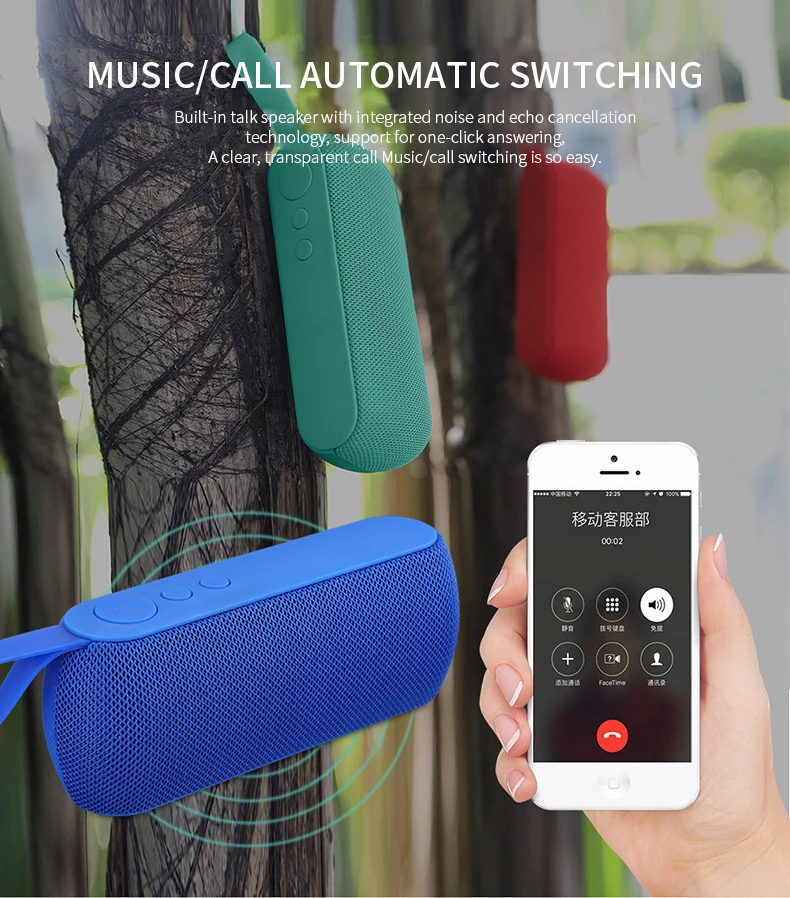 Портативный Bluetooth динамик уличный беспроводной громкий звуковая система 3D