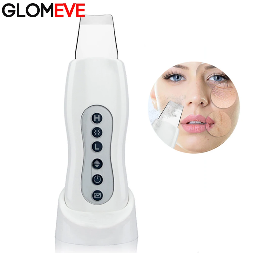 Ультразвуковой аппарат для очистки кожи лица вибрационный массажер шпатель