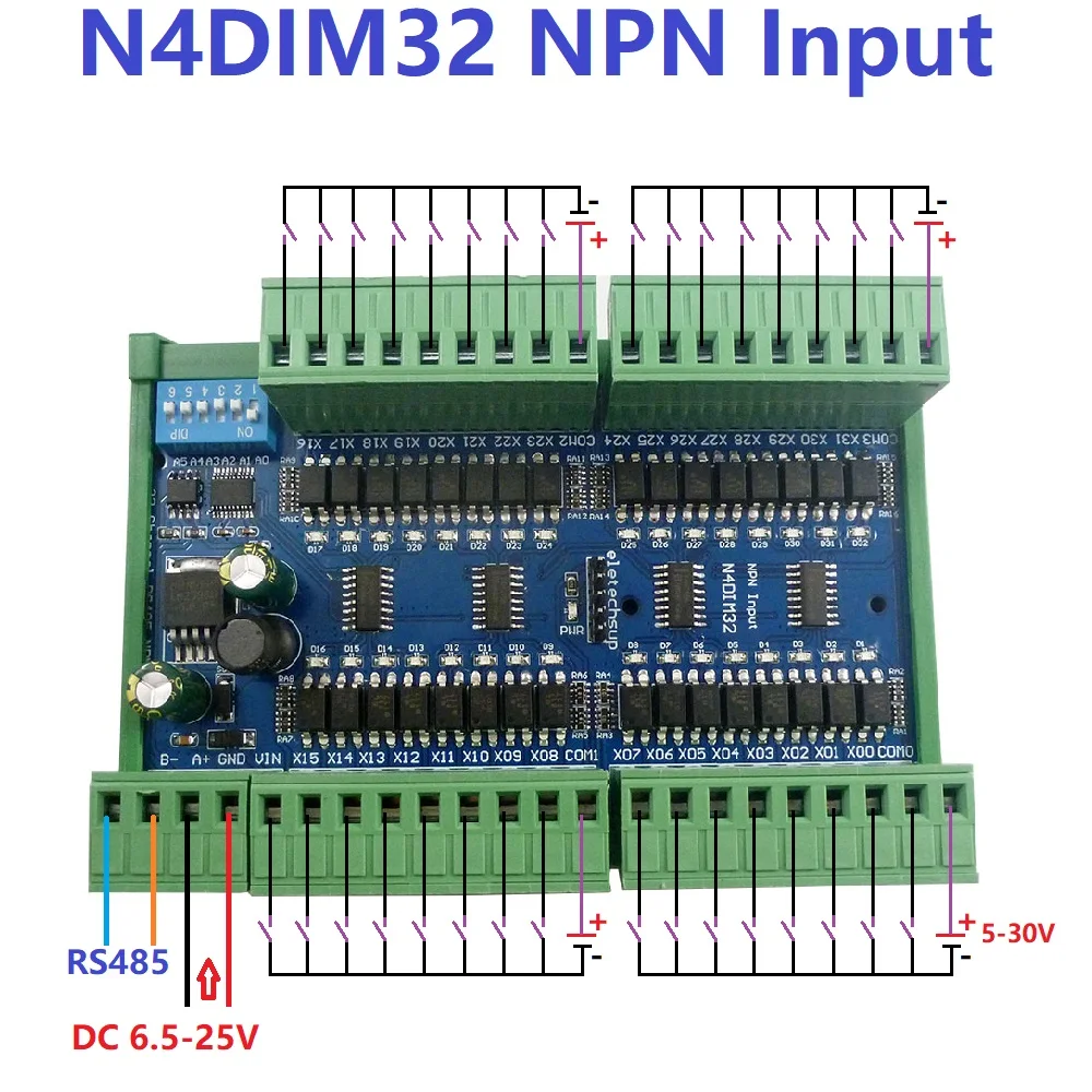DC 12 В 24 32 канала оптически изолированный вход PNP NPN переключатель цифровой
