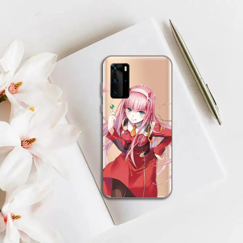 

Japan DARLING in the FRANXX Phone Cases Transparent for huawei honor P 40 30 20 lite Pro 10 i 8 9 x p smart 2019