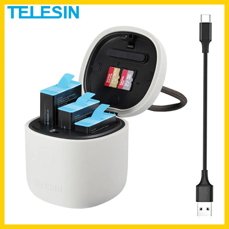 3 шт./упаковка зарядное устройство для GoPro 9 | Электроника