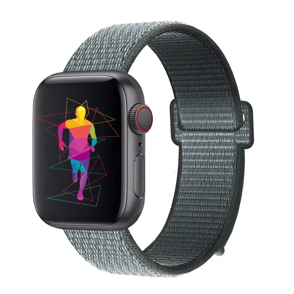 Нейлоновый ремешок для наручных часов Apple Watch 4 серии 3/2/1 38 мм 42 мм из мягкой дышащей ткани, сменный спортивный петля для наручных часов iwatch серии 4 40 мм 44 мм - Цвет ремешка: 11