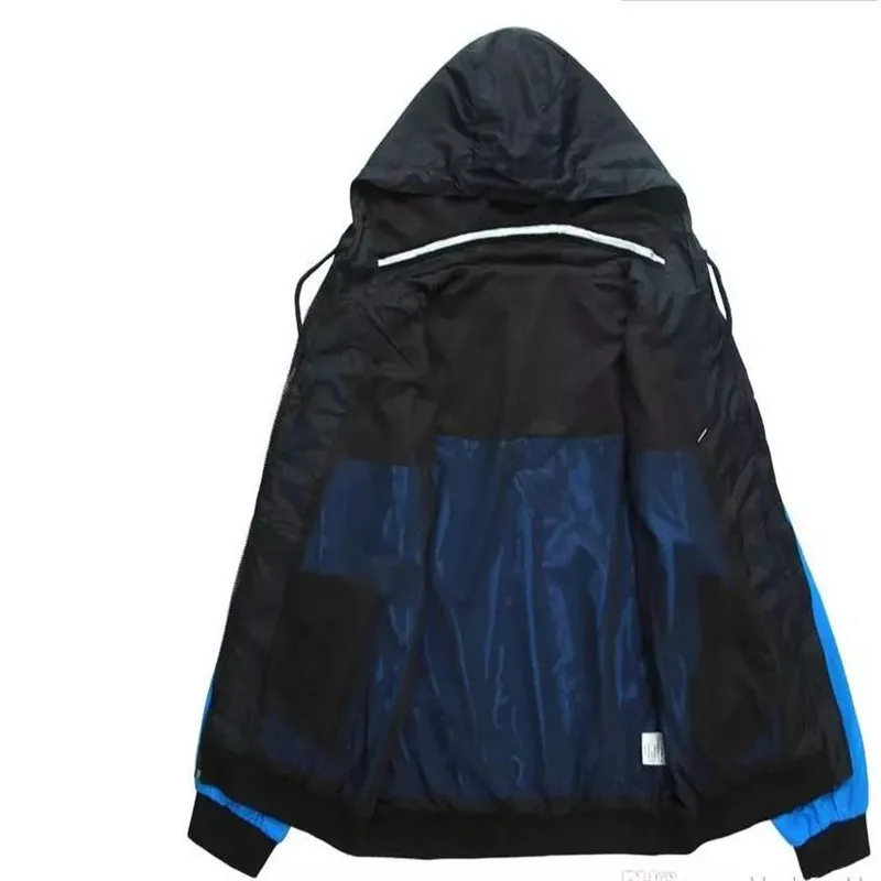 

Spring and Autumn Men's Jacket Lightweight Hooded Zipper Waterproof Windproof Jacket Casual Men's Warm Fashion Windbreaker S-3XL