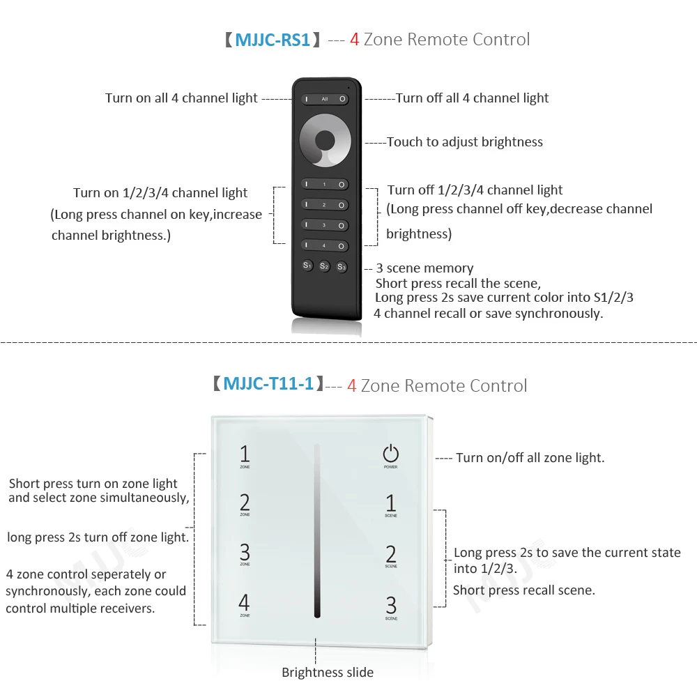 Светодиодный диммер 12 В 24 1CH 15A DC PWM 2 4G беспроводной умный Wi Fi настенный сенсорный
