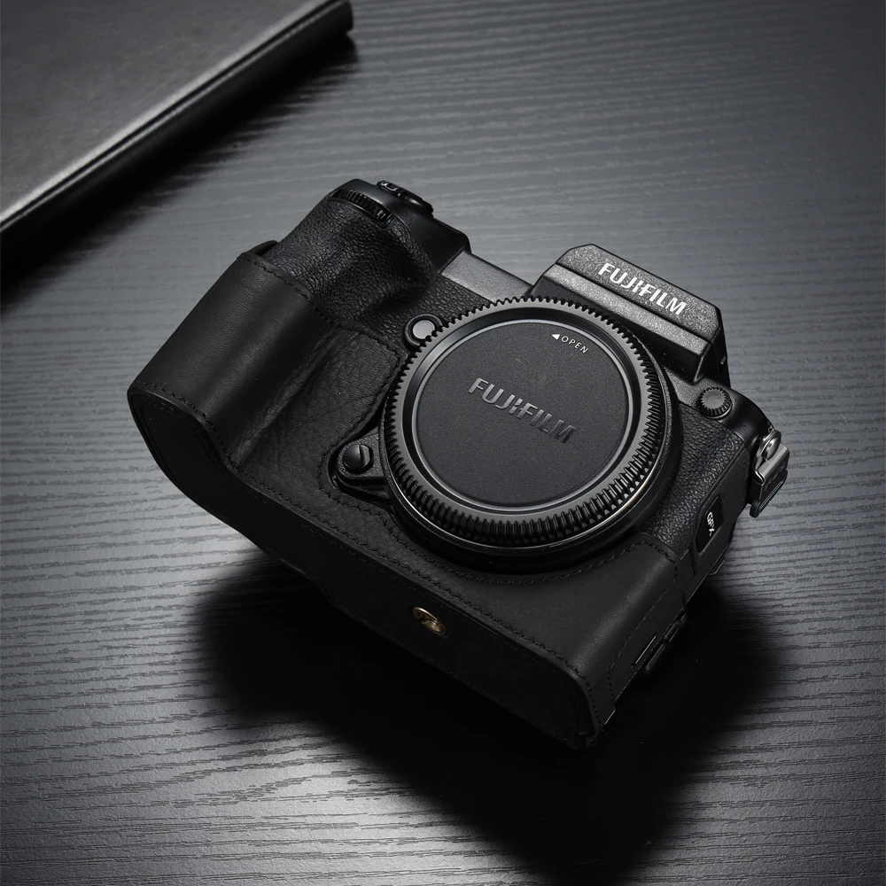 Чехол для камеры Fuji GFX50S AYdgcam из натуральной кожи с ручкой полусумка Fujifilm боди |