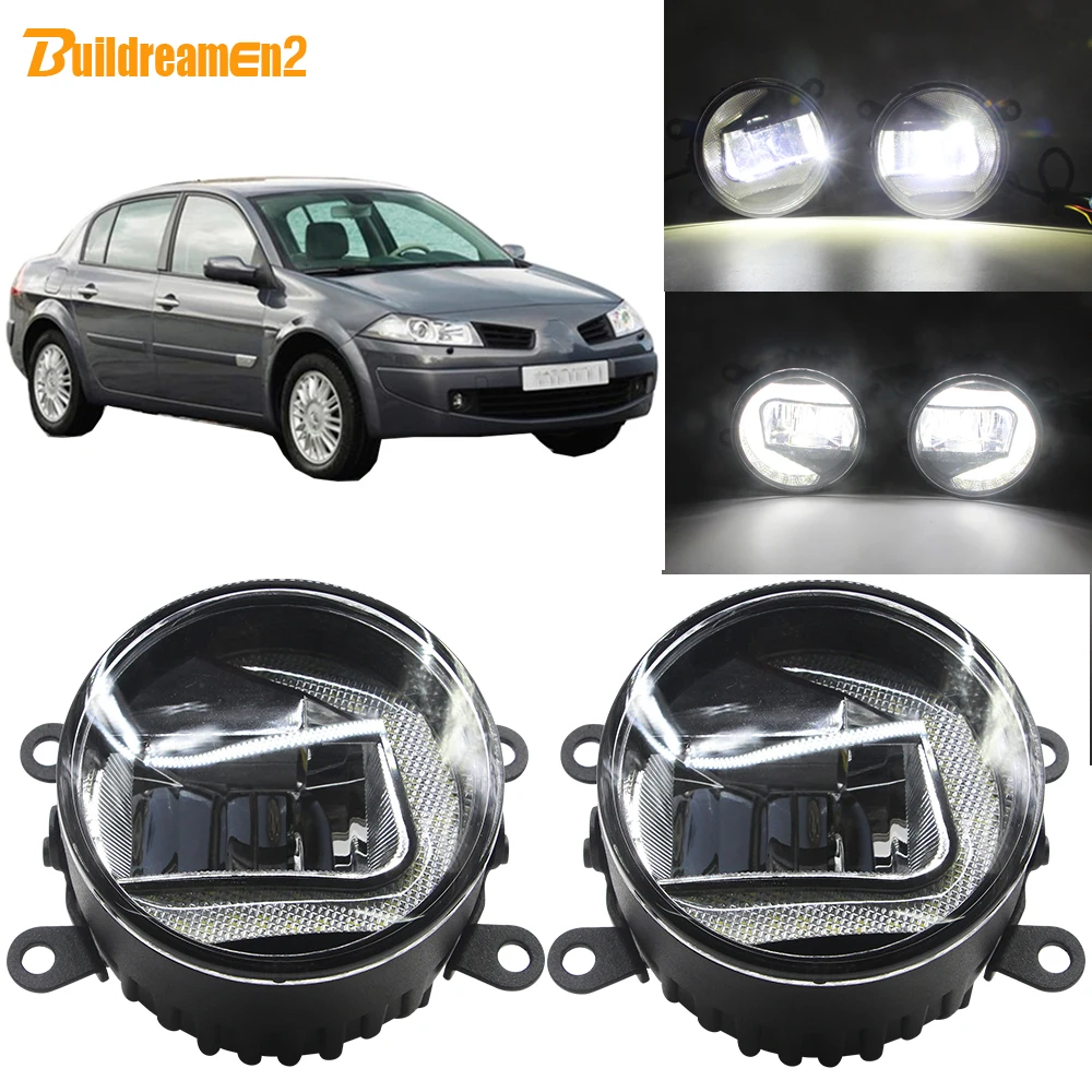 Buildreamen2 для Renault Megane 2 3 2002-2015 Автомобильный светодиодный проектор Противотуманные