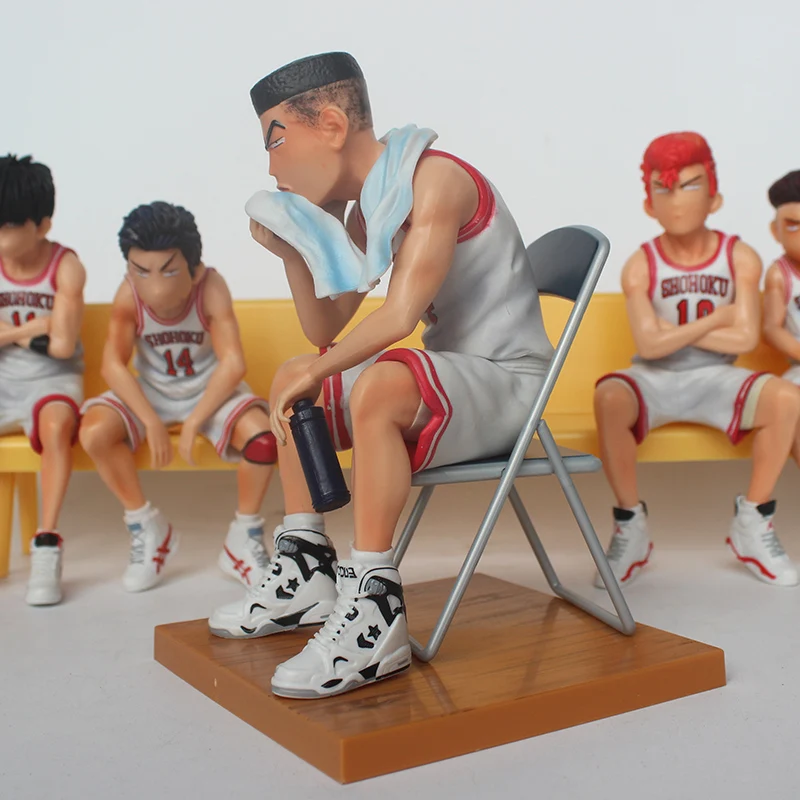 Аниме Slam Dunk Shohoku белая ПВХ фигурка Miyagi Akagi Rukawa Mitsui Hanamichi Sakuragi GK игрушка для