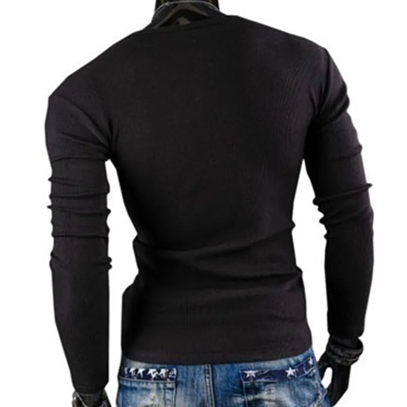 Мужская хлопковая рубашка-поло ZOGAA белая забавная с длинными рукавами в стиле