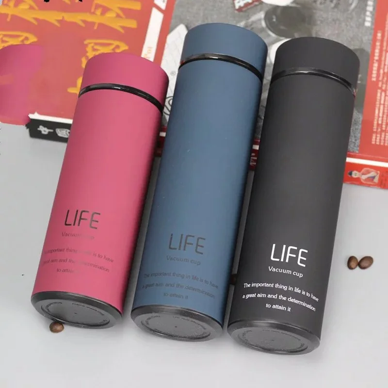 

500ML Hot Water Thermos Tea Vacuum Flask With Filter Stainless Steel 304 Sport Thermal Cup Coffee Mug Tea Bottle Office Business