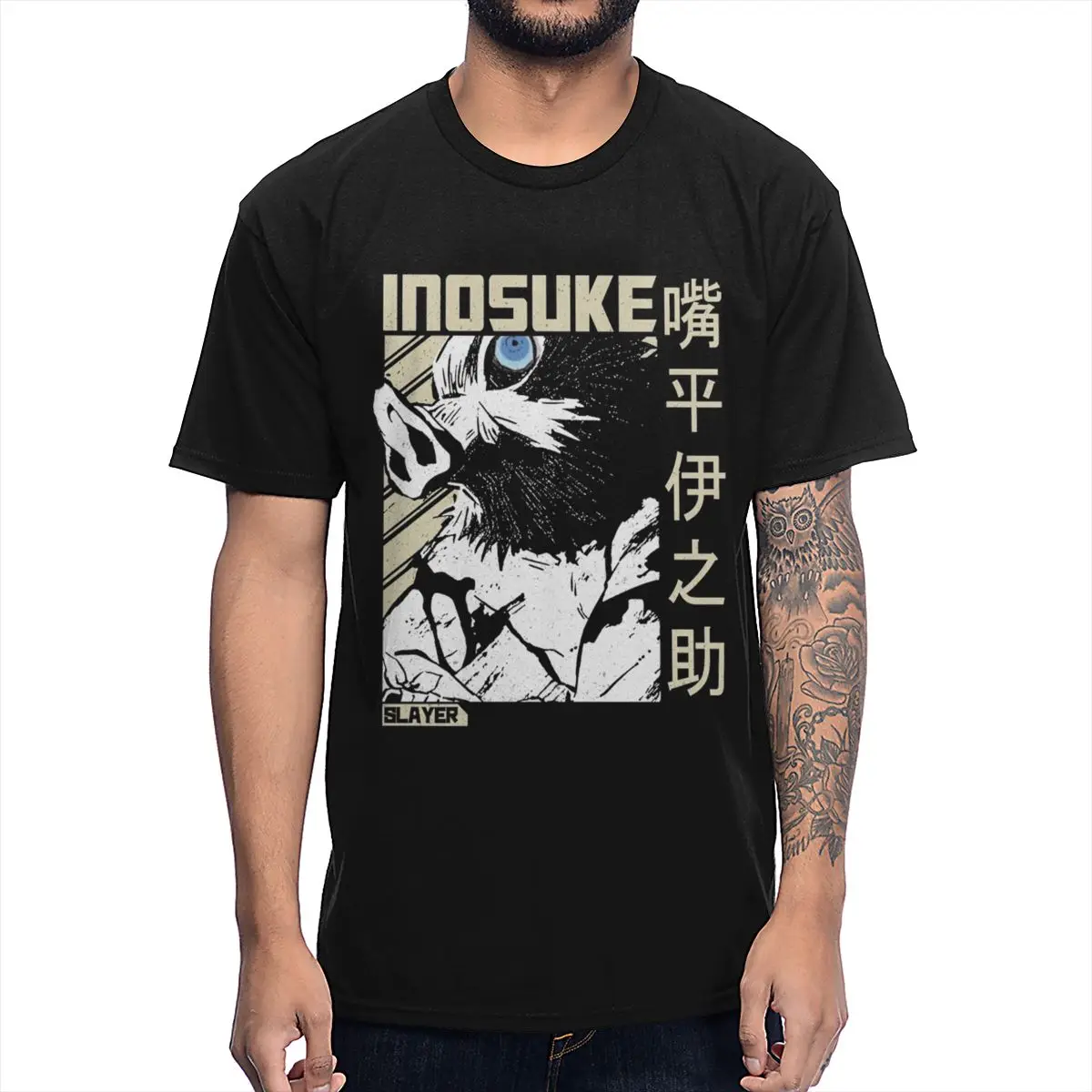 

Demon Slayer Inosuke Hashibira The Wild Pig T shirt 2020 Summer Tee Shirt