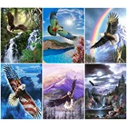 KAMY YI алмазная живопись Орл Полный алмаз вышивка крестиком хобби подарок Алмазная вышивка животное мозаика картина украшение дома