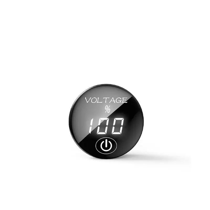 Car Motorcycle DC 5V-48V LED Panel Digital Voltage Meter Battery Capacity Display Voltmeter with Touch ON OFF Switch | Инструменты