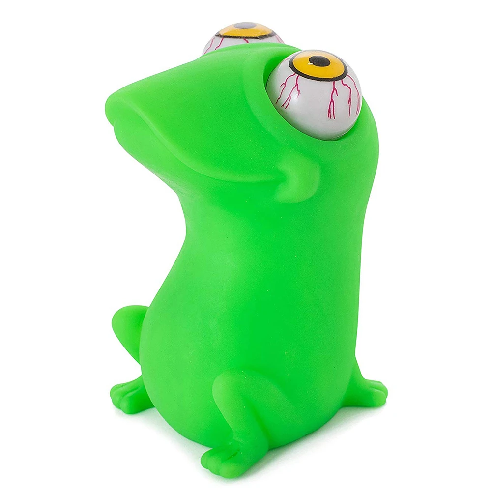 Милая выскакивающая лягушка динозавр с большими глазами снятие стресса
