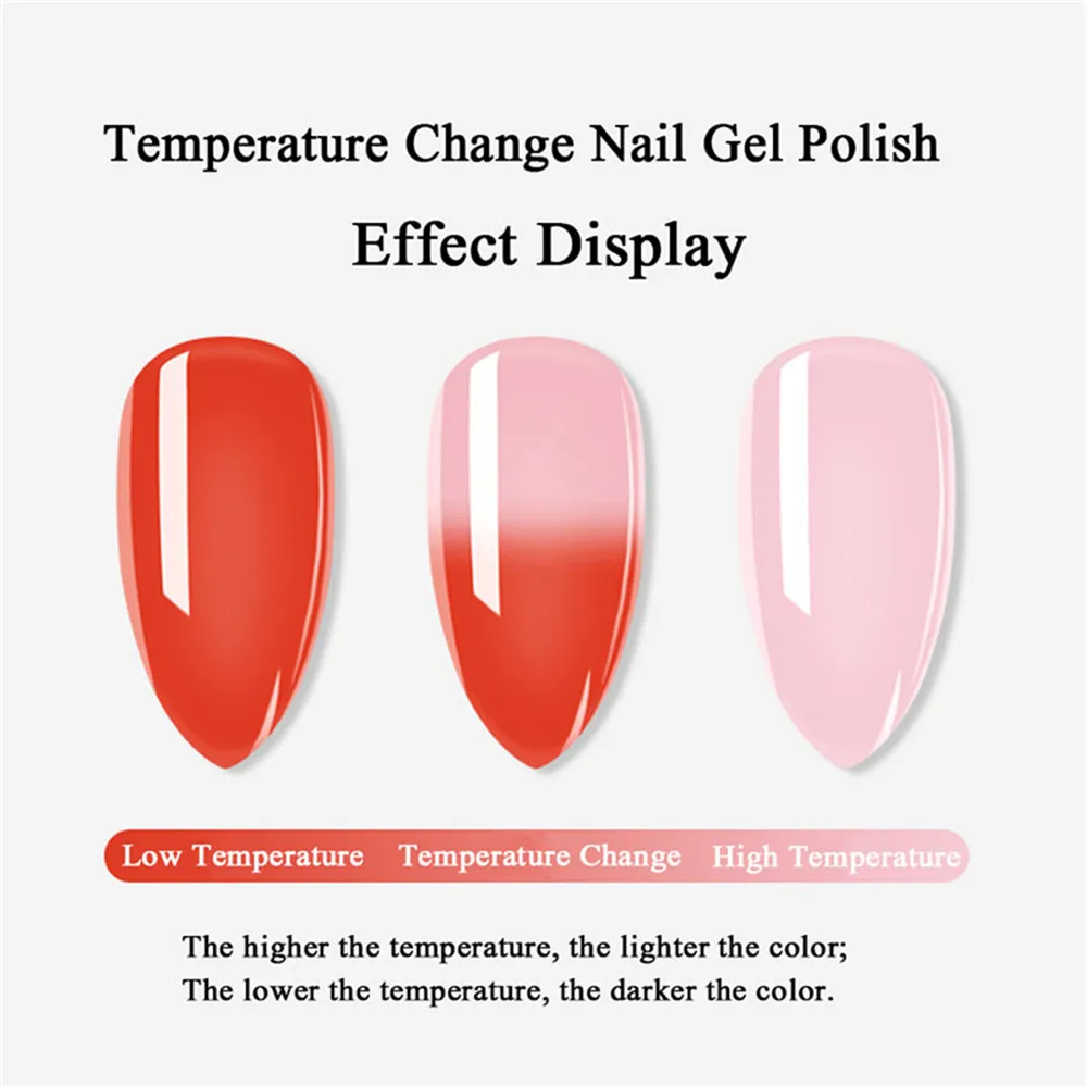 8 цветов 3 слойный температурный изменяющий цвет строительный гель для полировки