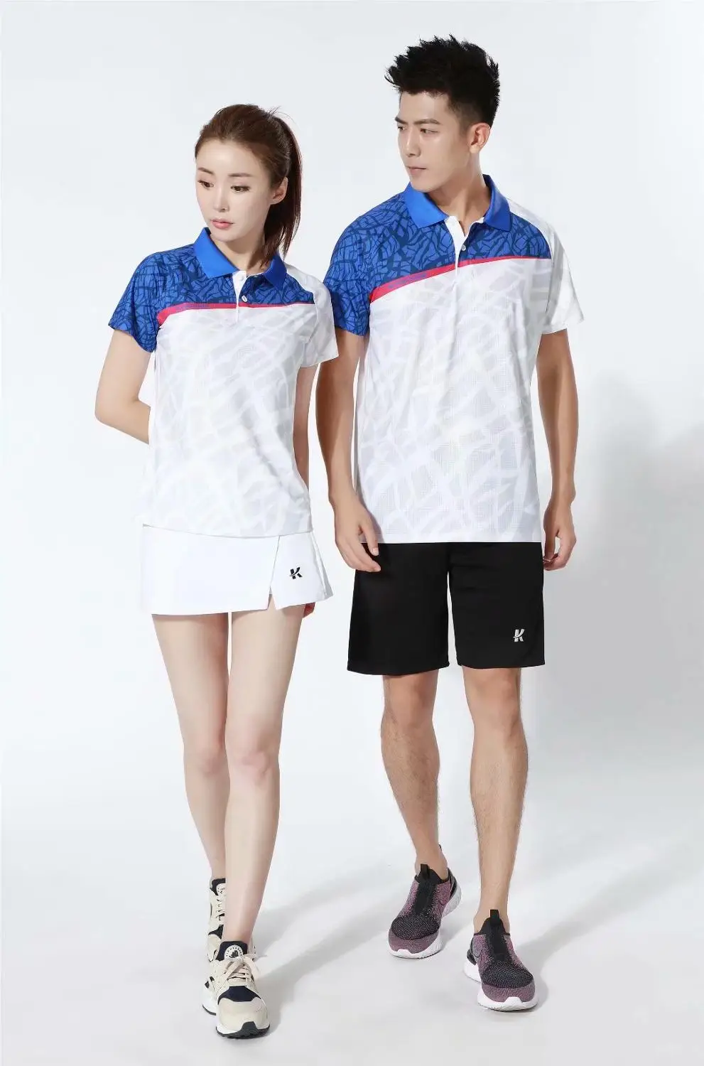 

Women/Men Sports Table Tennis Game Shirts Clothes Tennis Shirt Elastic Qucik Dry Breathable Shirt Badminton Shirt Sportswear