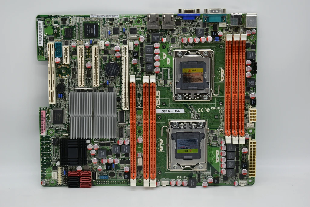 Для ASUS Z8NA-D6C X58 двойная Серверная плата 1366 pin DDR3 поддержка X5670 оригинальная подержанная материнская плата