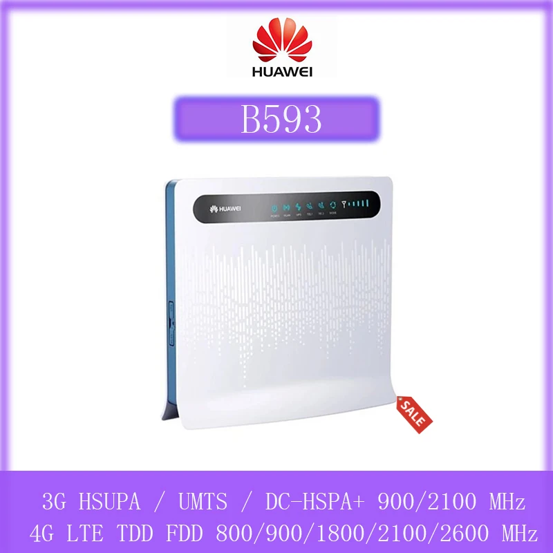 Модемный роутер Huawei B593 b593s-931 3G 4G LTE со слотом для SIM-карты и антенной | Компьютеры