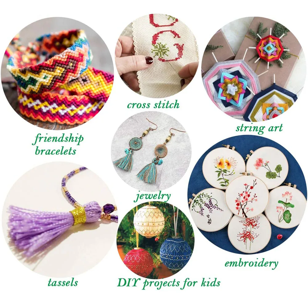 12 шт. разноцветная вышивка нить для рукоделия 8 75 ярдов на хлопок набор нитей