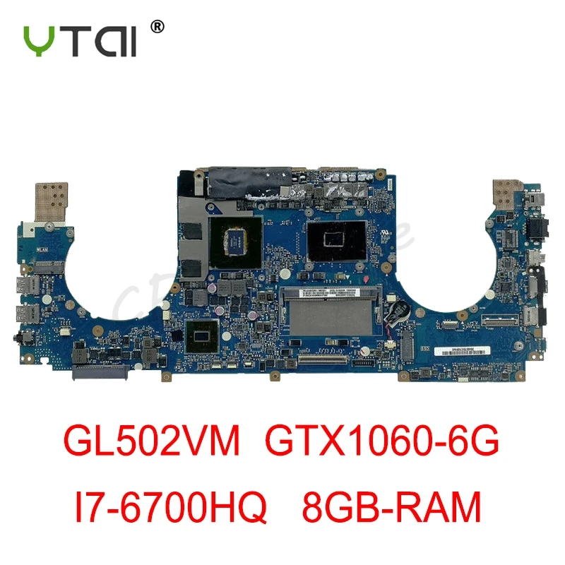 Материнская плата GL502VM REV: 2 0 для ASUS ROG GL502VML материнская ноутбука GTX1060/6G 8GB RAM 100%