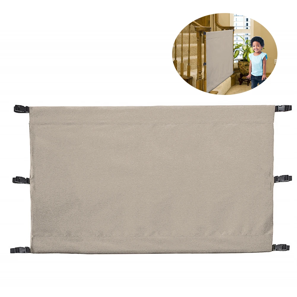 

Pet Fence Dog Safety Net Durable Oxford Cloth Folding Dog Gate Safety Guard With Buckles For Indoor Outdoor Stairway Doorway