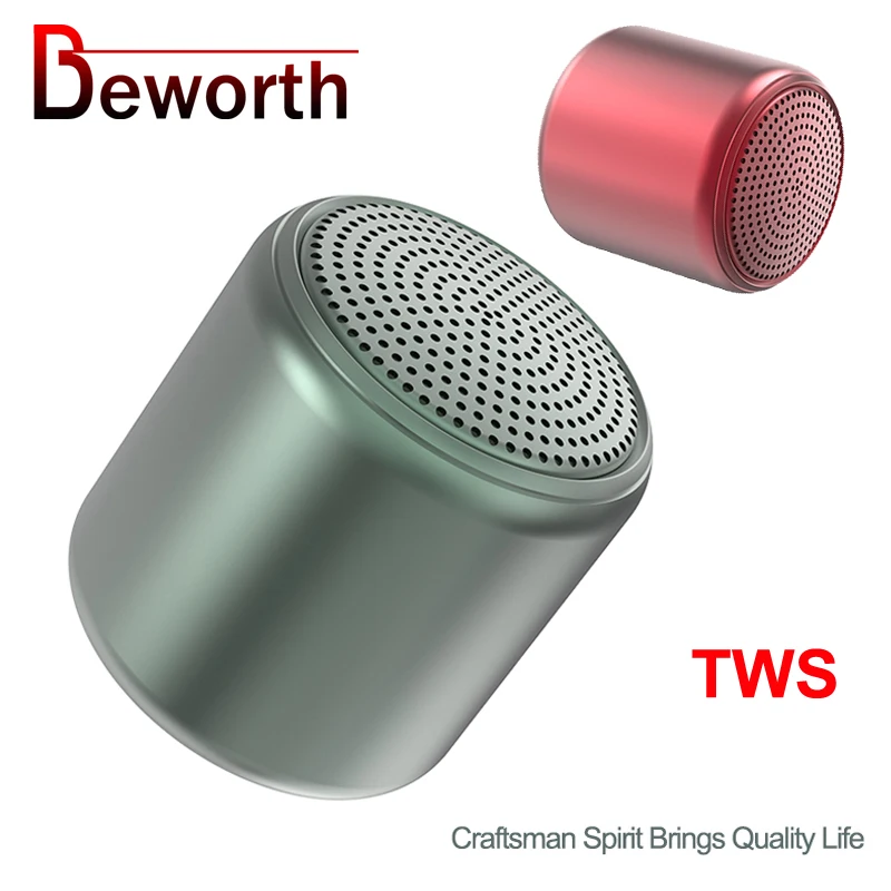 Металлические мини колонки с Bluetooth Беспроводная портативная звуковая приставка