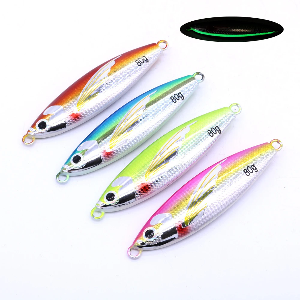 Fangtan 4 шт. металлическая ложка для джига рыболовная приманка 60 г 80 100 свинцовая