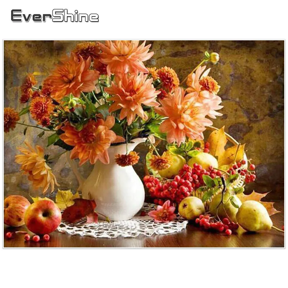 EverShine 5D поделки алмазов картина полный дрель Цветы фото Алмазная мозаика со