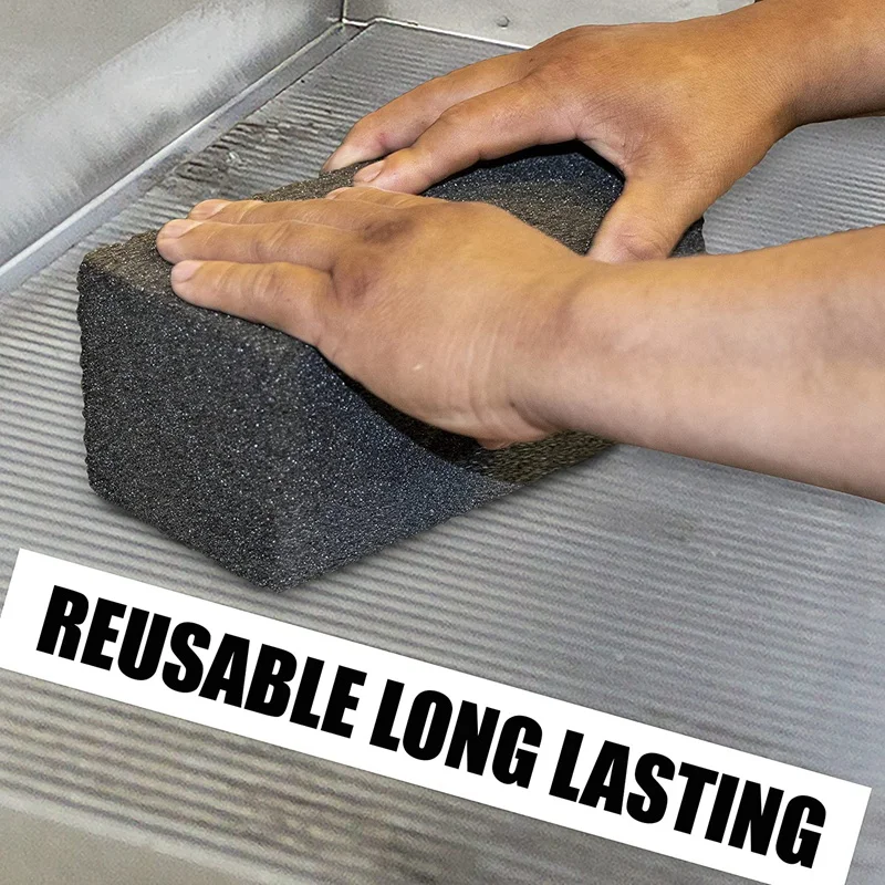

2 Pack Grill Cleaning Brick Barbecue Cleaning Blocks Cleaning Stone for Removing Greases Stains Residue